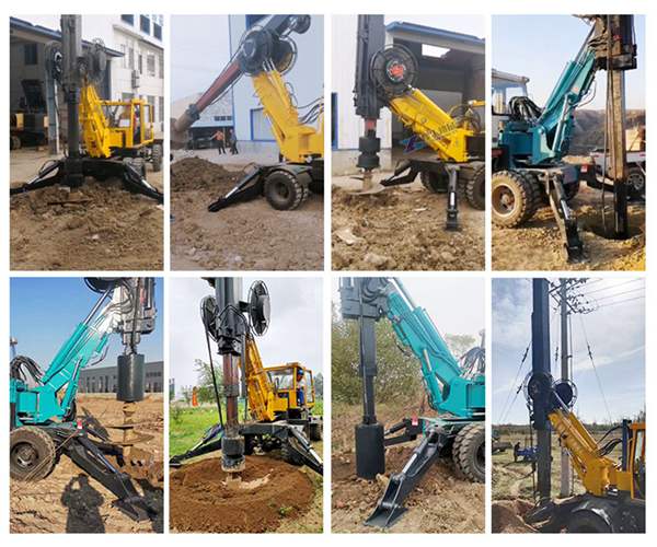 mud rotary drill rig - working cases