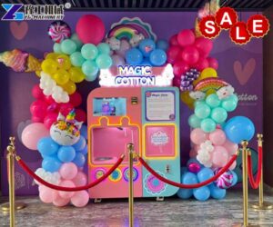 automatic cotton candy vending machine