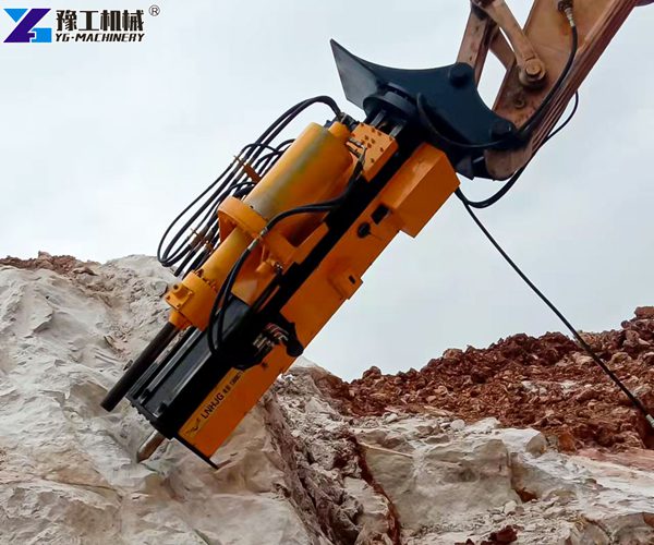 Integrated Rock Drilling Splitting Machine For Excavator