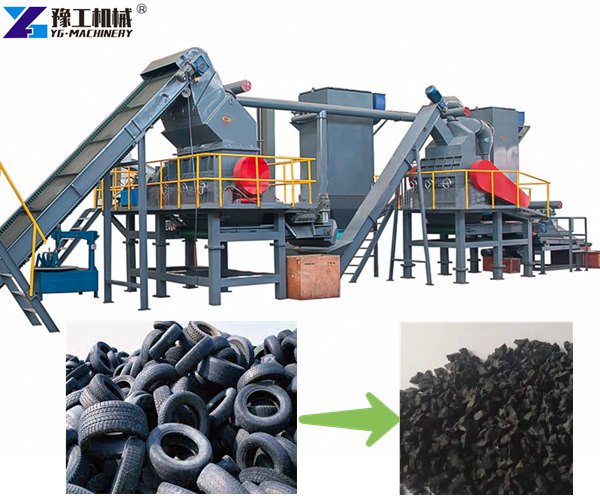 Rubber Tire Shredder Machine