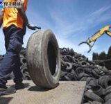 Waste rubber scrap tyre
