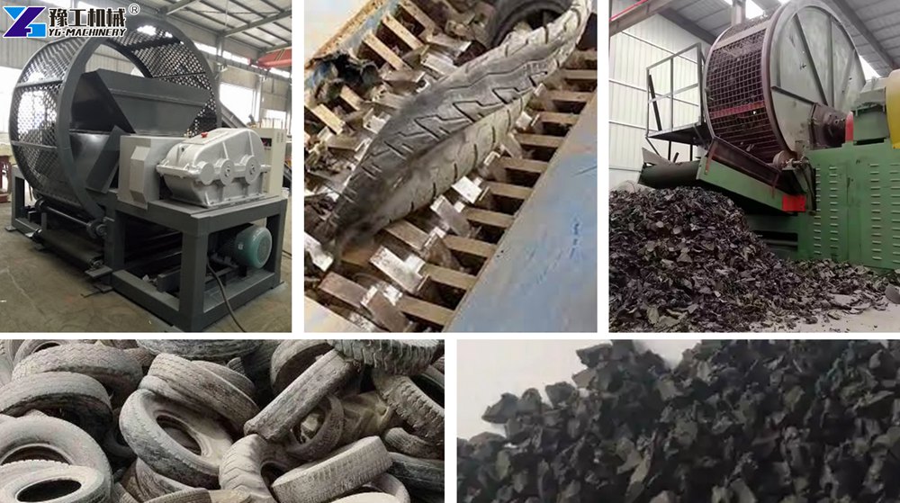 Automatic Tire Grinder Rubber Powder Tyre Recycling Machine