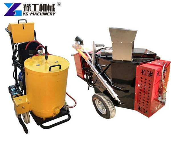 Asphalt crack filler machine for road maintenance