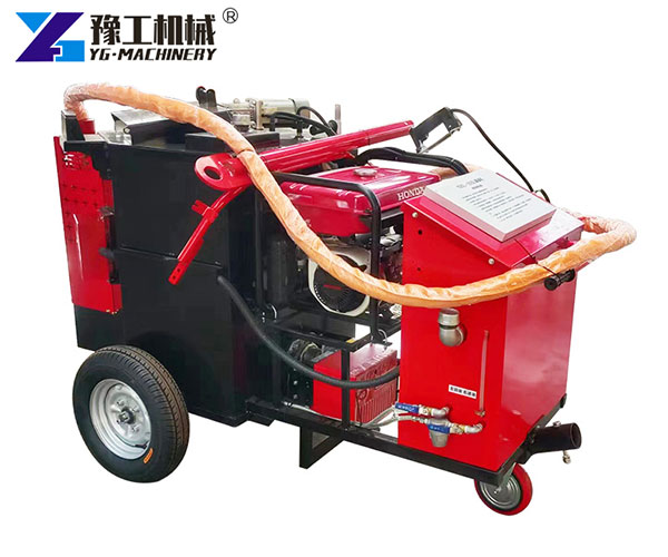 Diesel-heated asphalt crack-filling machine