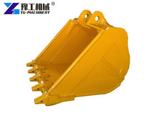 Heavy-duty rock bucket for excavators