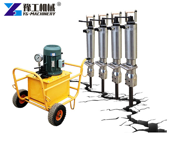 Hydraulic Rock Splitter Breaking Machine