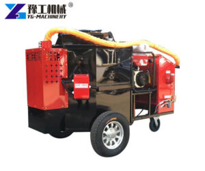 Mobile crack sealer for asphalt