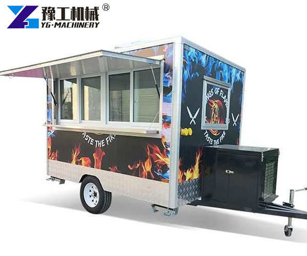 Mobile Hot Dog Kitchen with Serving Windows