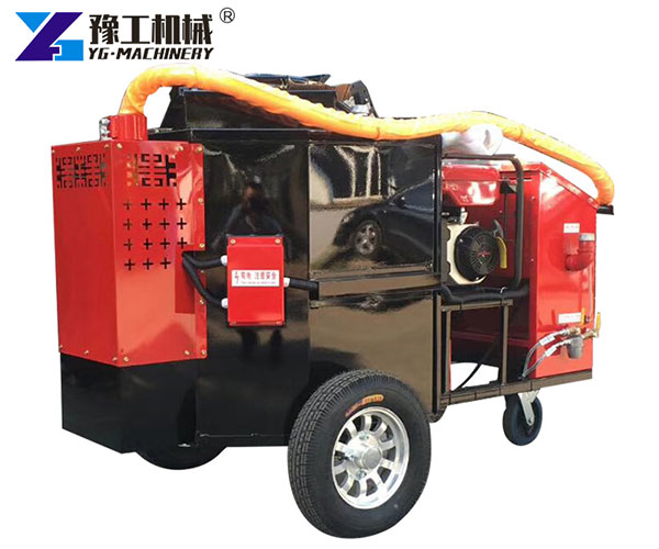 Temperature-controlled crack sealing machine