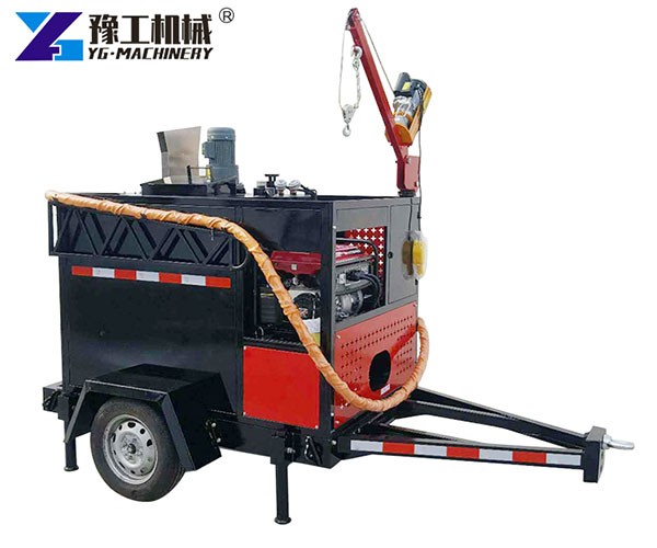 Trailer-mounted asphalt repair equipment