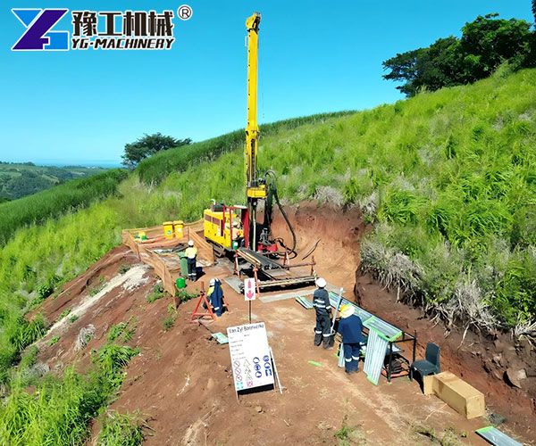 Core Sample Drill Rig in Remote Location