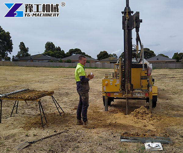 Deep Core Drilling Rig Operating on Site