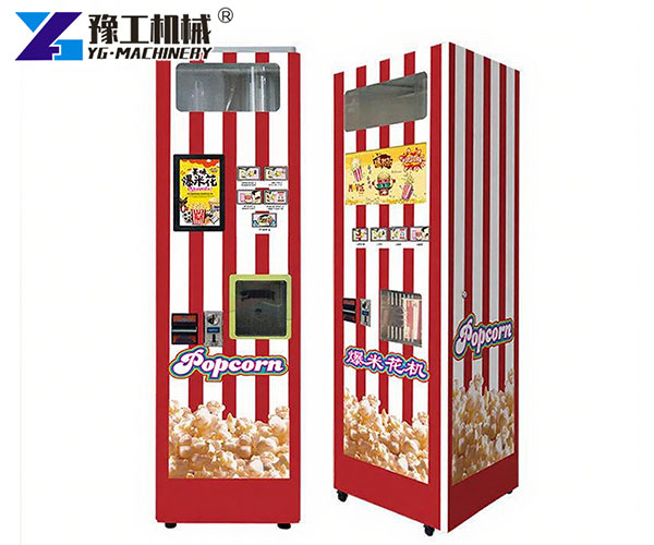Durable Stainless Steel Coin-Operated Popcorn Machine