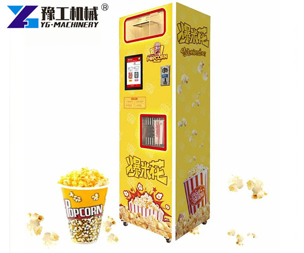 Large Capacity Popcorn Vending Machine In Action