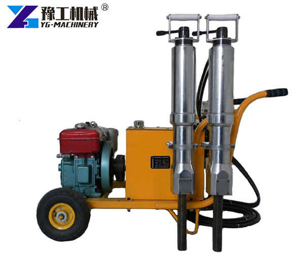 Portable Hydraulic Rock Splitter Used In Construction
