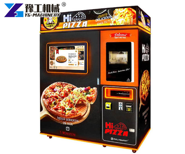 Automatic pizza vending machine in France