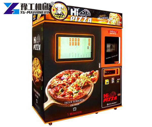 Automatic pizza vending machine with touch screen