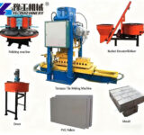 Automatic terrazzo tile making machine in factory