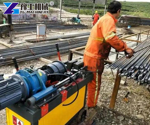 Durable rebar thread roller for building projects