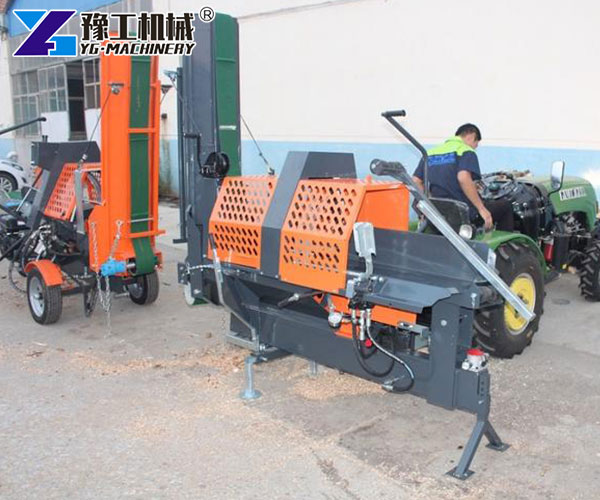 Heavy duty log splitter for commercial timber work