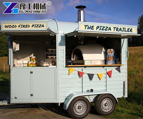 New Zealand customer using pizza food trailer