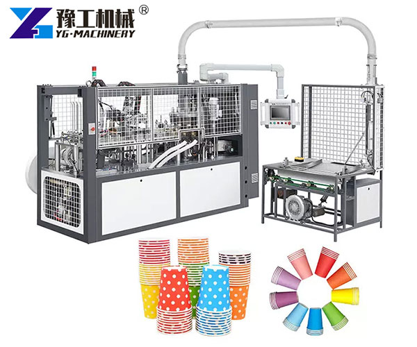 Paper cup production line with quality control