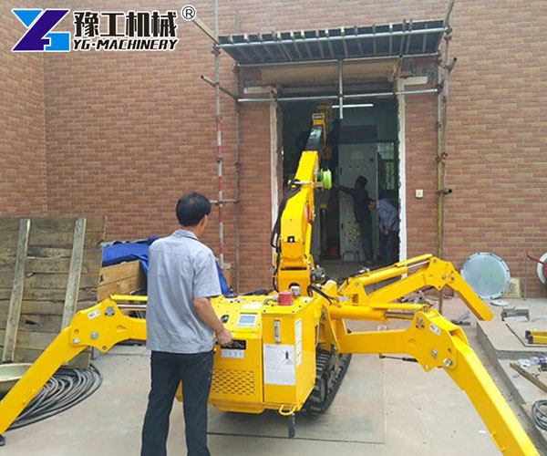 Portable spider crane for building projects
