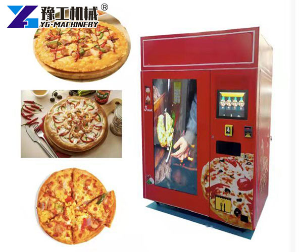 Smart pizza vending machine with touchscreen