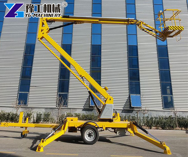 Trailer articulating boom lift for sale