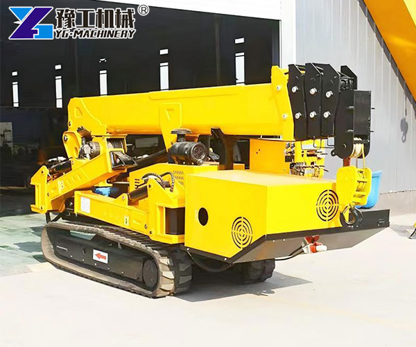 5 Ton Spider Crane operating in a tight indoor space