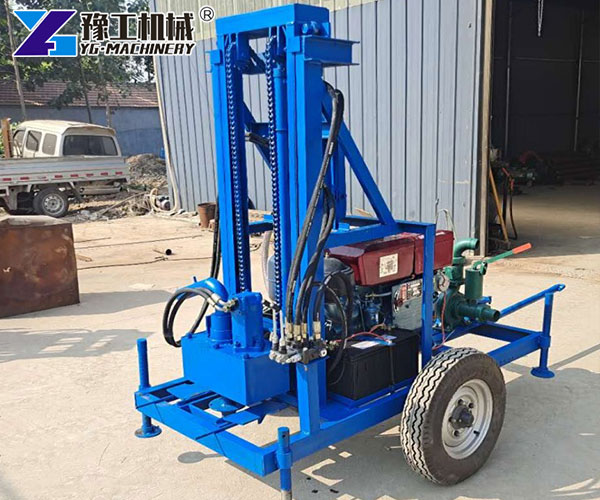 Compact small water boring machine in field