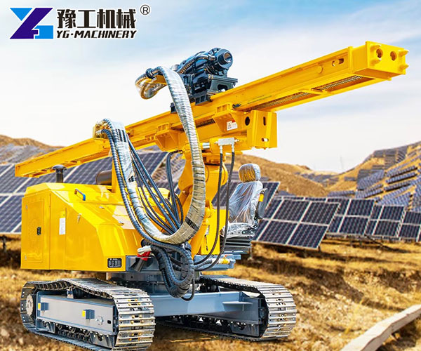 Crawler chassis of solar pile driving equipment