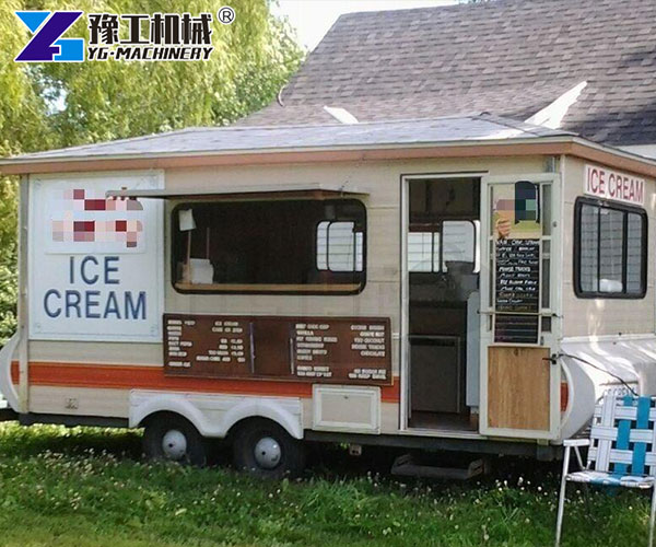 Custom Food Trailer for Ice Cream Branding