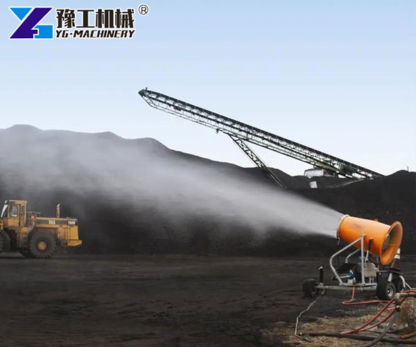Dust control equipment for mining sites