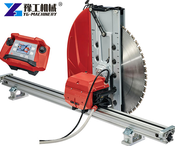 Electric wall saw with remote control