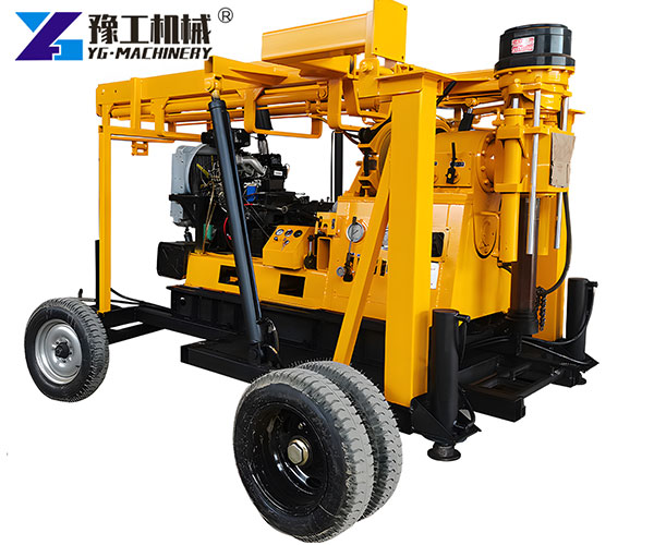 Geological exploration drilling equipment on site