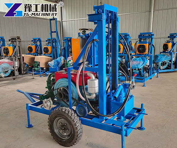 Home water bore drilling equipment operation