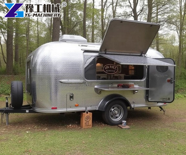 Mobile coffee trailer with solar power system