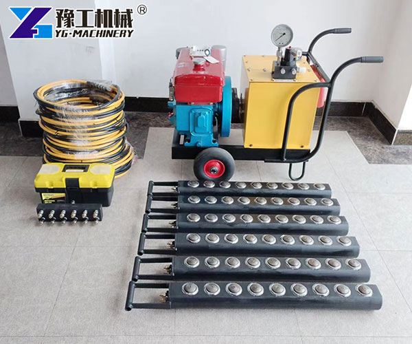 Piston Type Rock Splitter with Hydraulic Power System