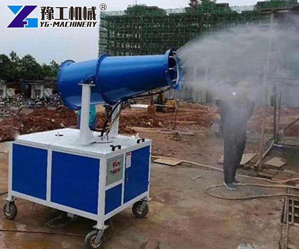 Portable dust cannon for environmental protection