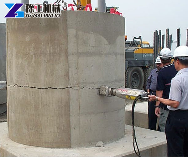 Precision Concrete Splitting Machine in Building Foundation