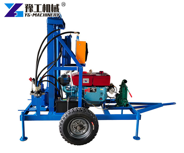 Small water boring machine drilling well