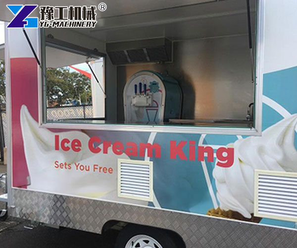 Soft Serve Ice Cream Trailer Interior View