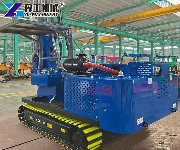 Solar pile driver with control system