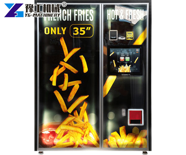 YG fries vending machine cooking hot fries