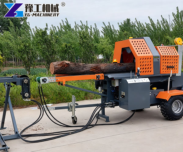 YG hydraulic wood splitter for firewood production