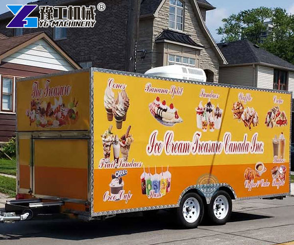YG Mobile Ice Cream Trailer Exterior Design