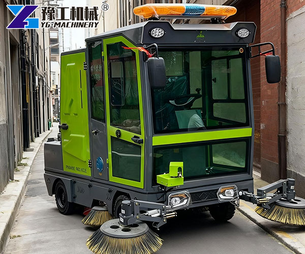 compact road cleaning equipment for narrow lanes