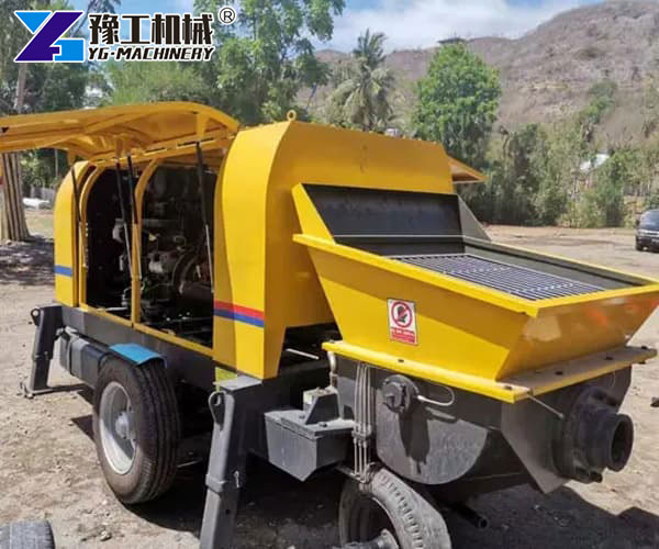 Concrete trailer pump for Peru project
