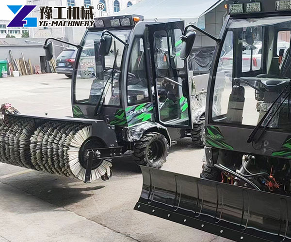 modular ride on snow removal machine